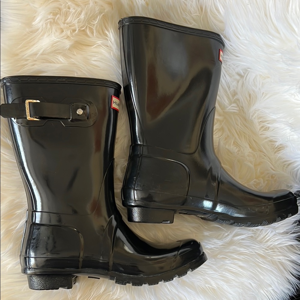Hunter Black Rain Boots - Picture 8 of 11